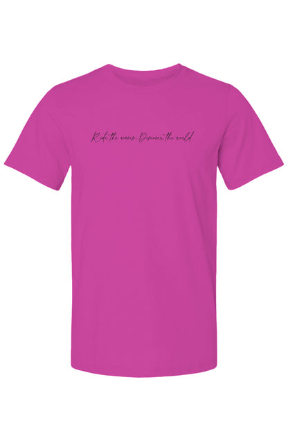 Ride the Waves T Shirt (Fuschia)