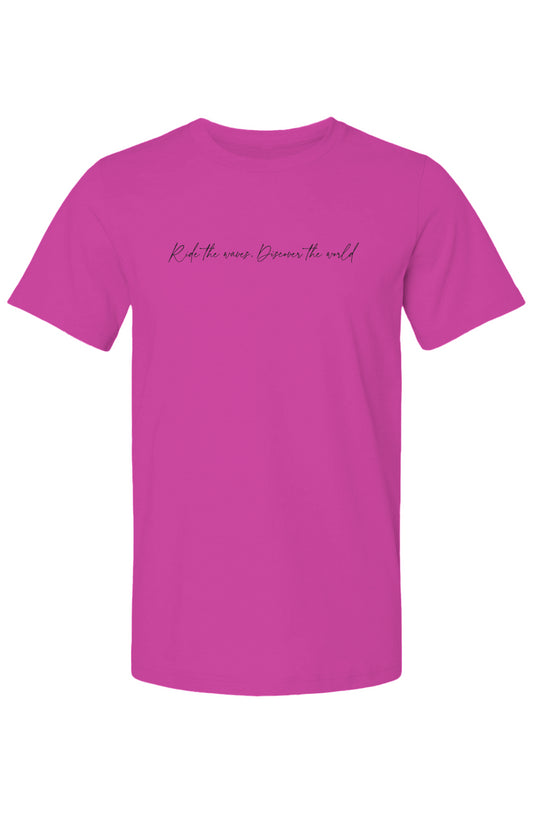 Ride the Waves T Shirt (Fuschia)